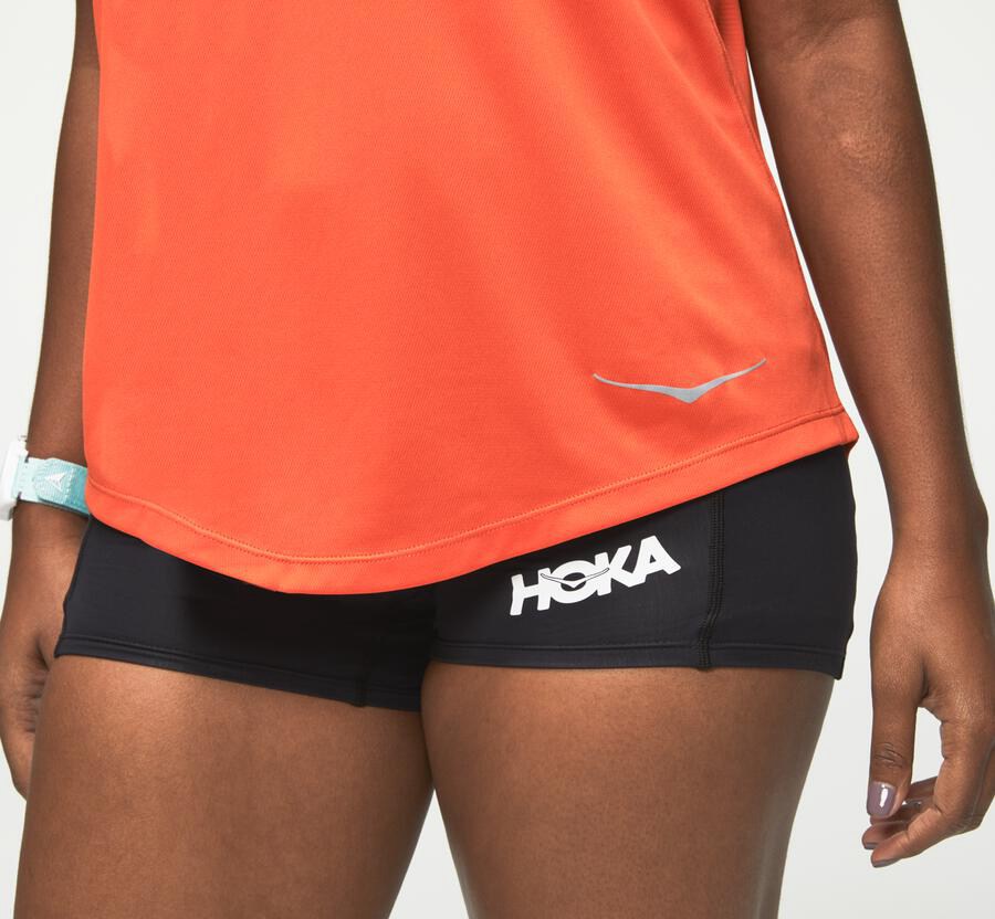 Hoka One One Performance Tank Top Dam - Orange - YNDZH-8754